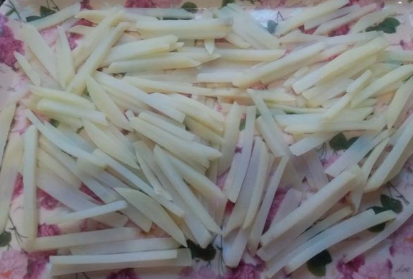 自製薯條冷凍方法