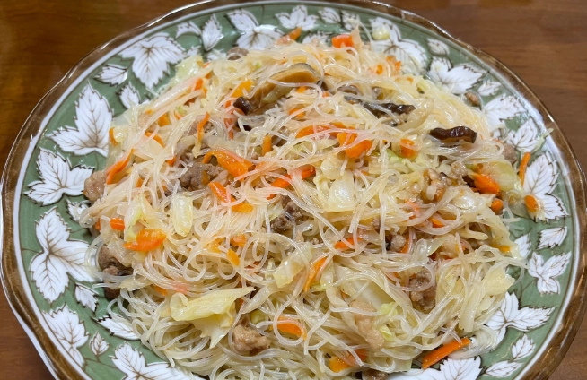素食炒米粉做法