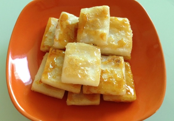 煎冷凍年糕做法